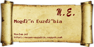 Mogán Euzébia névjegykártya